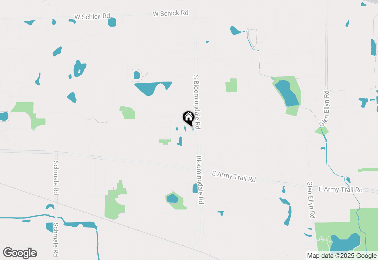 Map of 190 S Waters Edge Drive #302, Glendale Heights, IL 60139