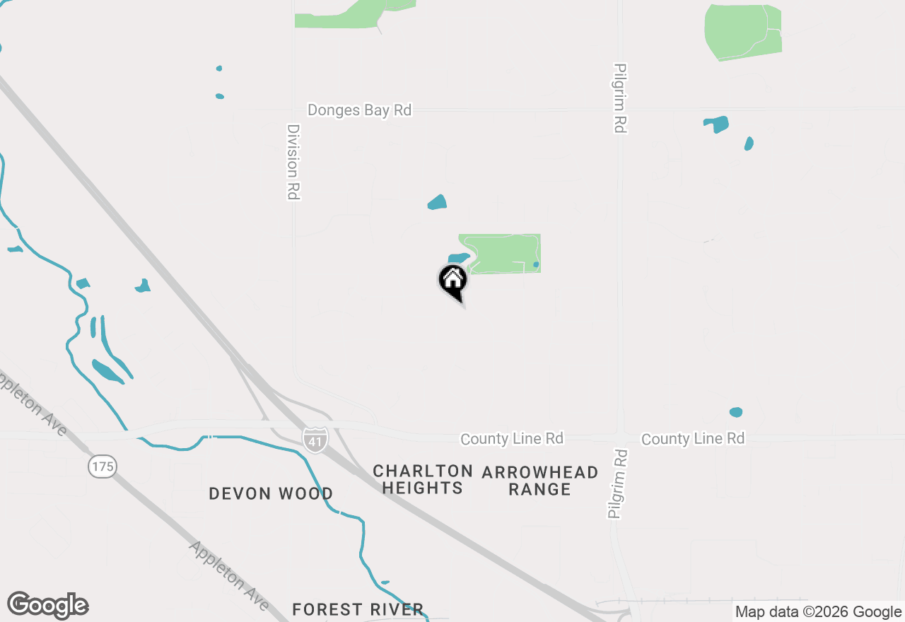 Map of W164N9918 Robins Way, Germantown, WI 53022