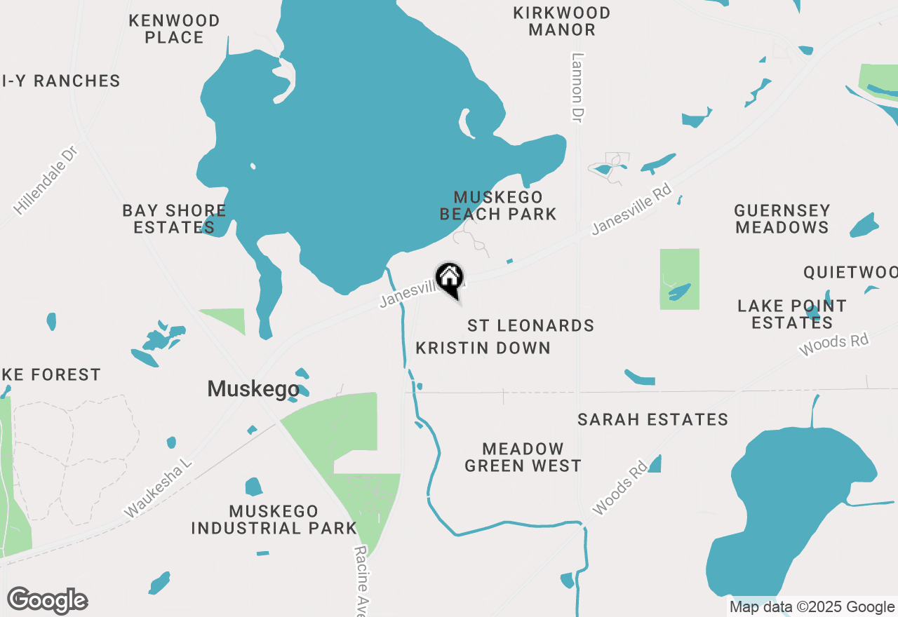 Map of S76W17854 St Leonards Ct, Muskego, WI 53150