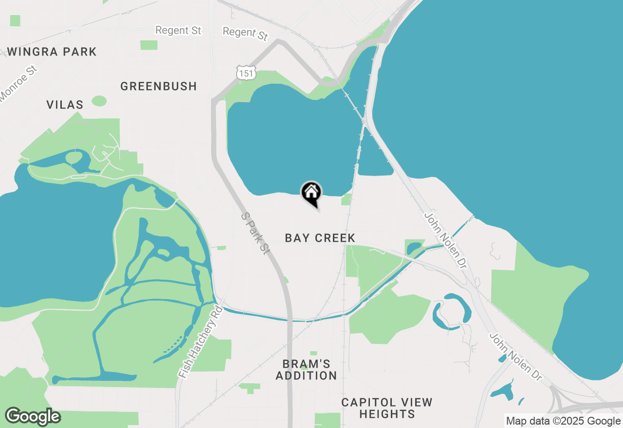 Map of 605 W Lakeside Street, Madison, WI 53715