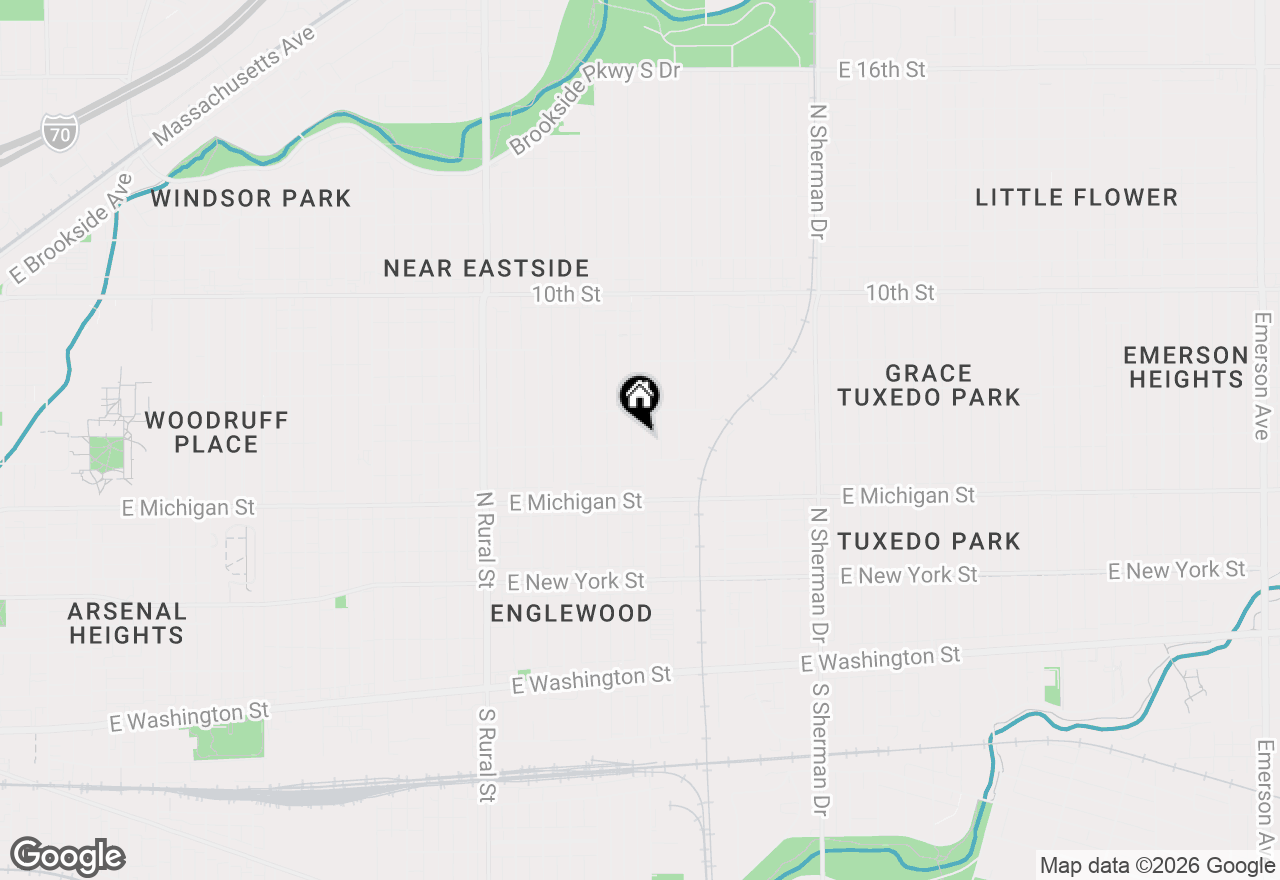 Map of 608 N Lasalle Street, Indianapolis, IN 46201