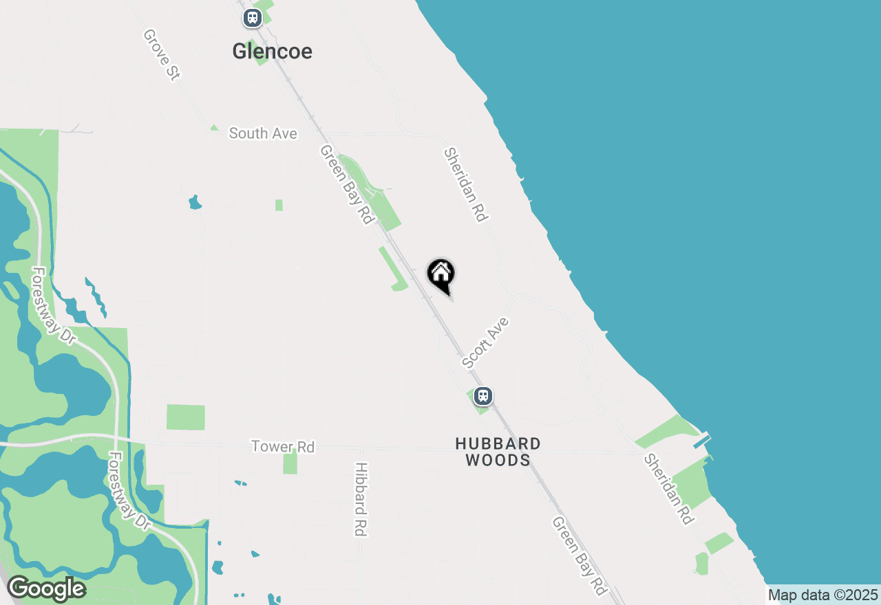 Map of 154 Glenwood Avenue, Winnetka, IL 60093