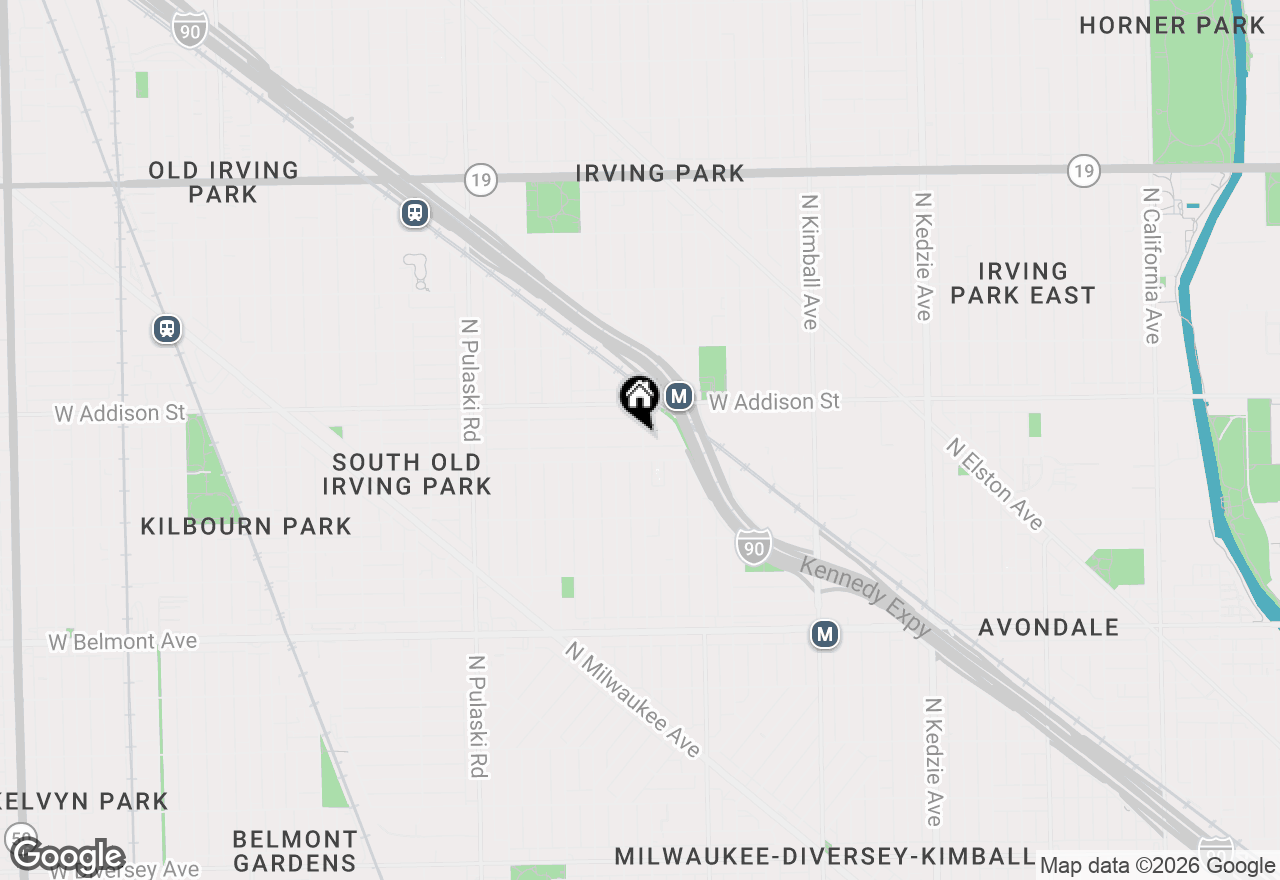 Map of 3522 N Lawndale Avenue #2, Chicago, IL 60618