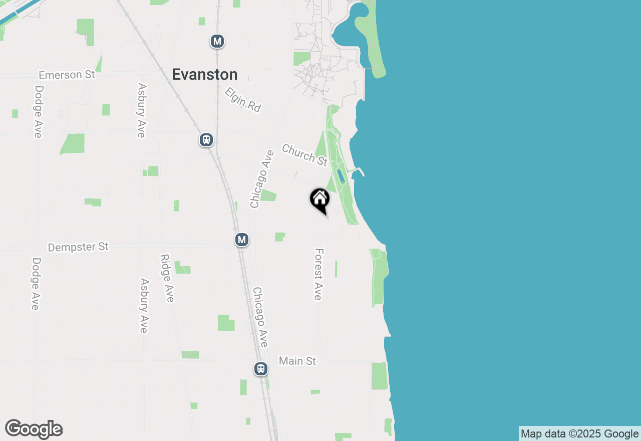 Map of 1421 Forest Avenue #COACH, Evanston, IL 60201