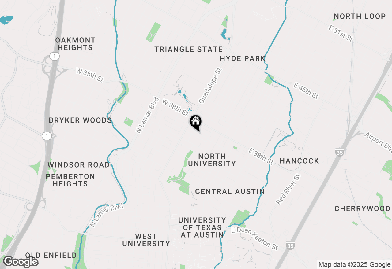 Map of 404 W 35th St #105, Austin, TX 78705