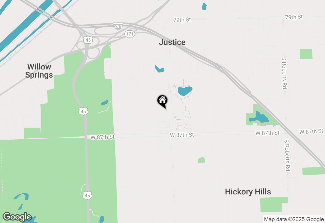 Map of 8806 W 85th Place, Justice, IL 60458