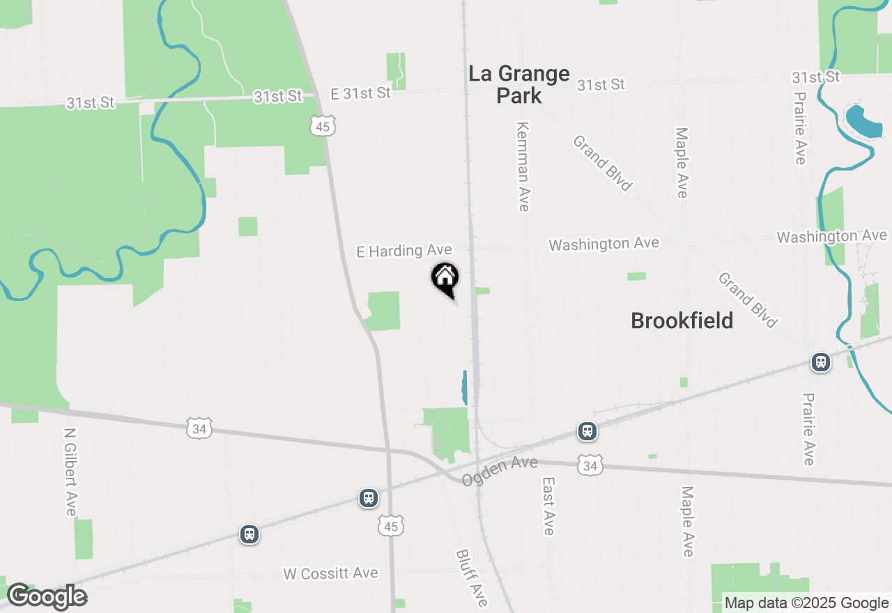 Map of 525 Homestead Road, La Grange Park, IL 60526