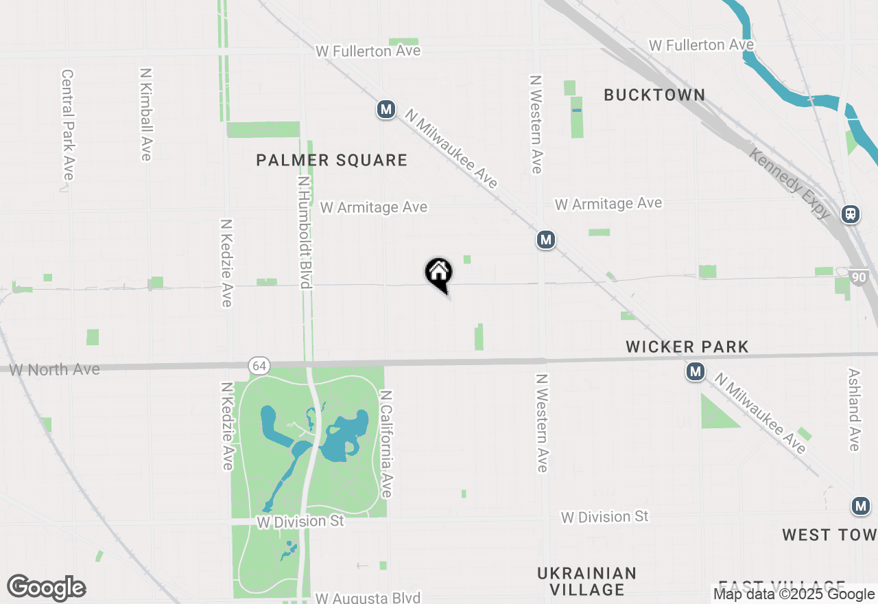 Map of (Address confidential), Chicago, Illinois 60647