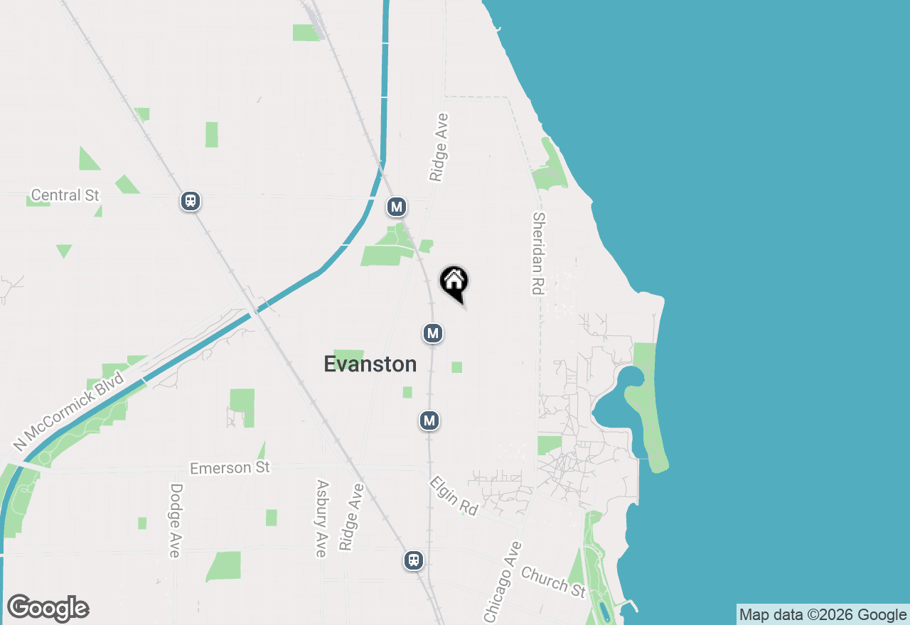 Map of 2258 Sherman Avenue #1, Evanston, IL 60201