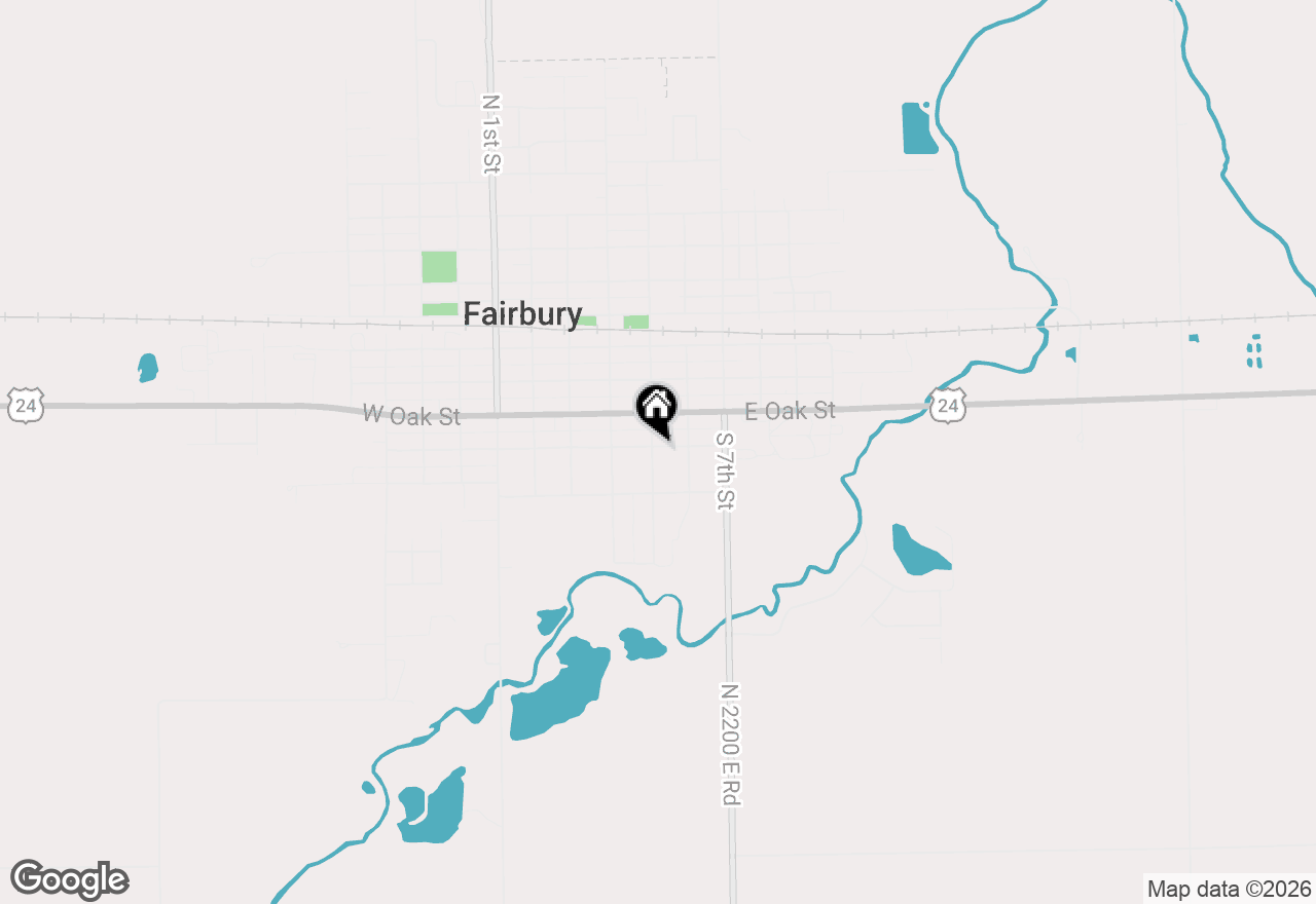 Map of 503 S 5th Street, Fairbury, IL 61739