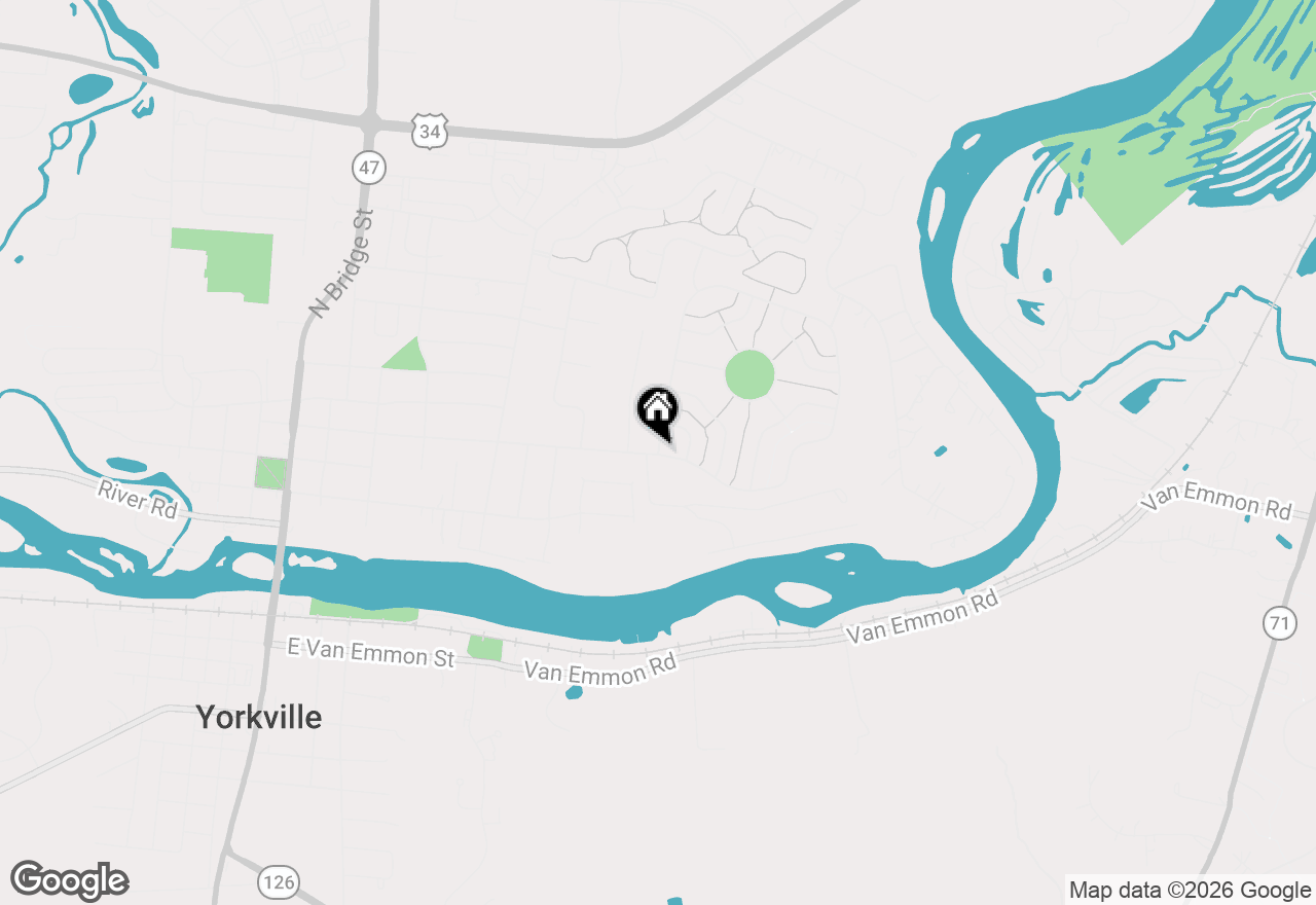 Map of 1072 Spring Street, Yorkville, IL 60560