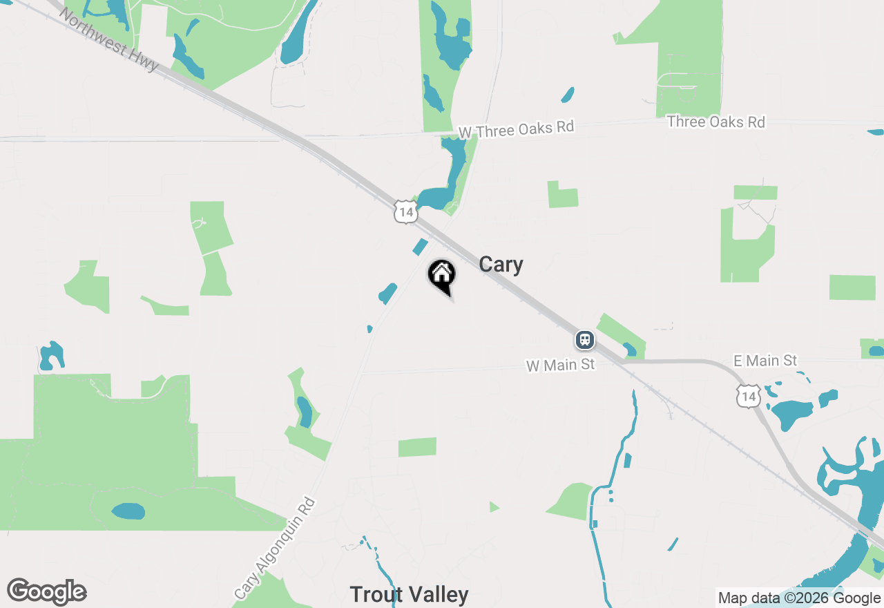 Map of 582 Arthur Drive, Cary, IL 60013