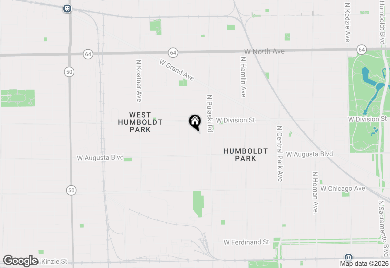 Map of 1109 N Karlov Avenue, Chicago, IL 60651