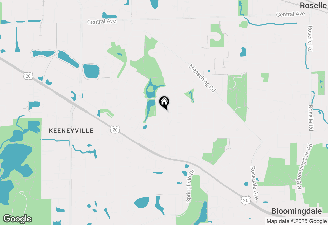 Map of 630 Middleton Drive, Roselle, IL 60172