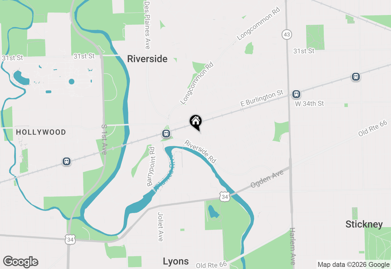 Map of 82 Lawton Road, Riverside, IL 60546
