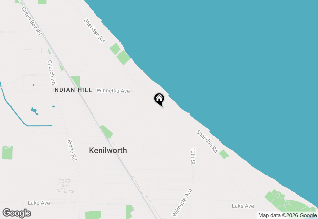 Map of 311 Raleigh Road, Kenilworth, IL 60043