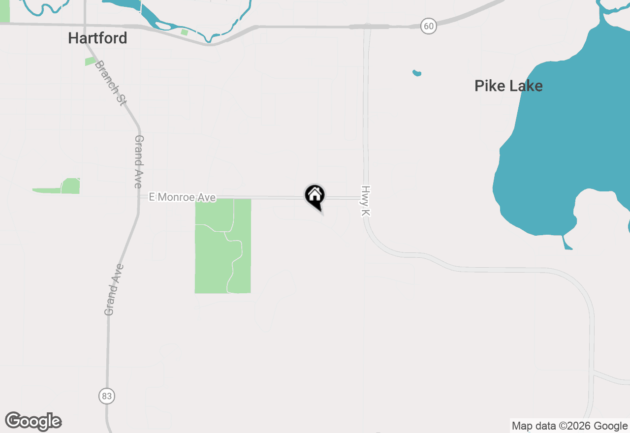Map of 1260 Kennedy Dr, Hartford, WI 53027