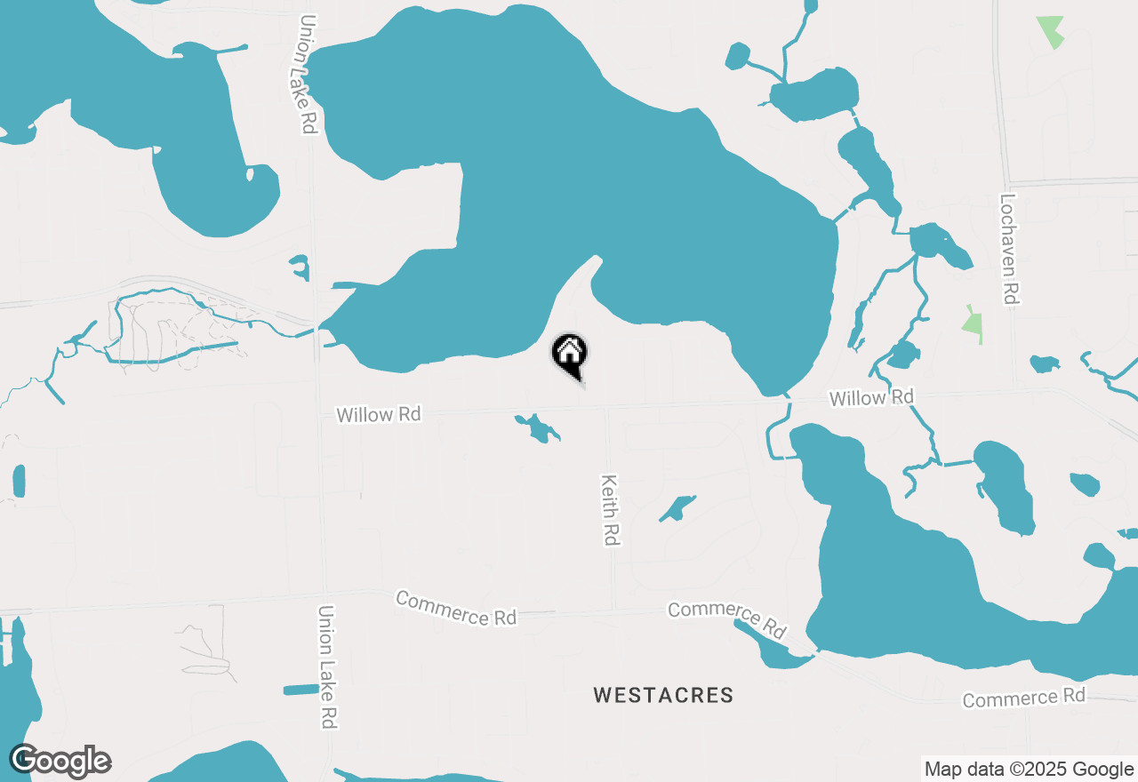 Map of 2484 Horace Street, West Bloomfield, MI 48324