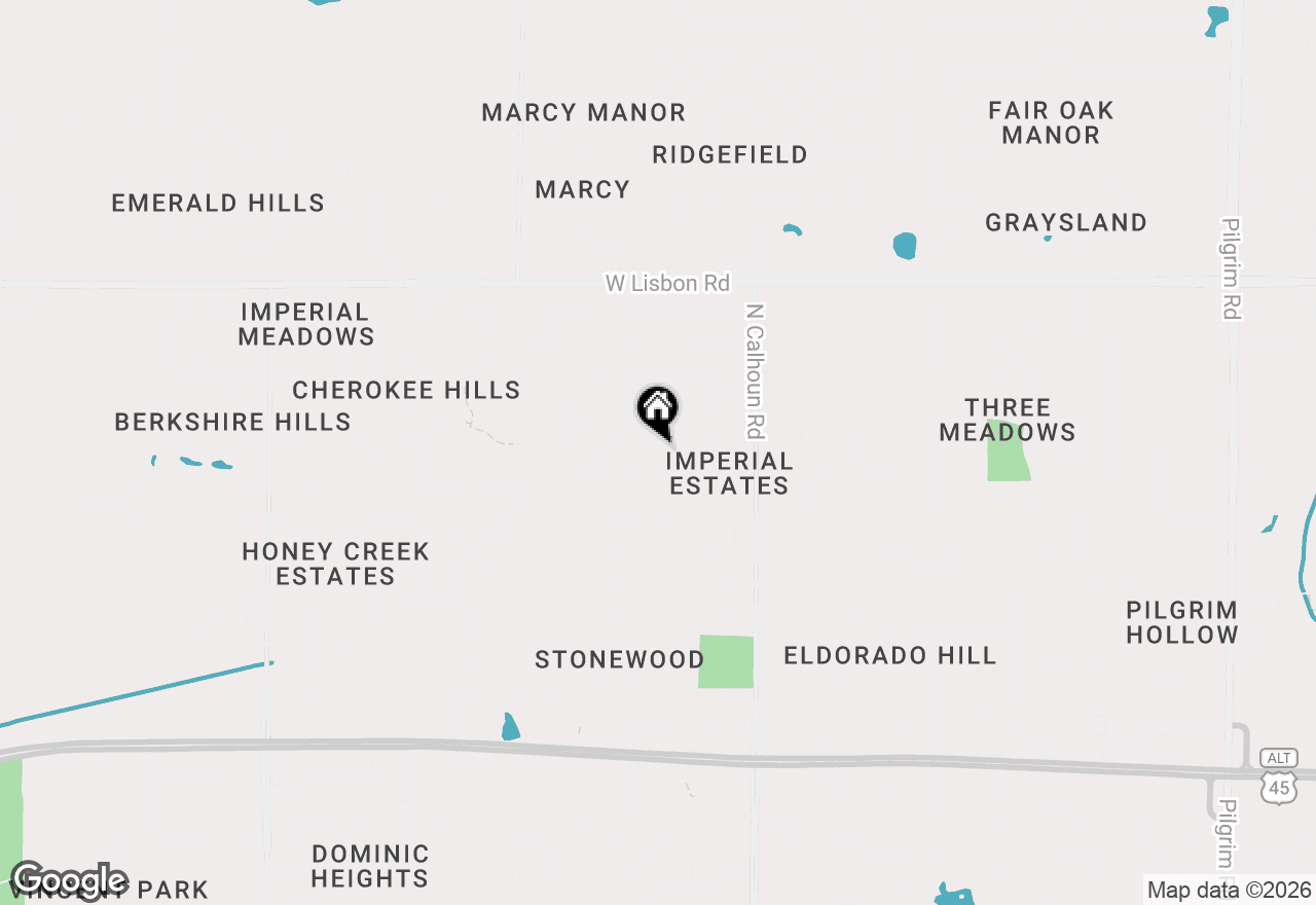 Map of 17535 Azure Ln, Brookfield, WI 53045