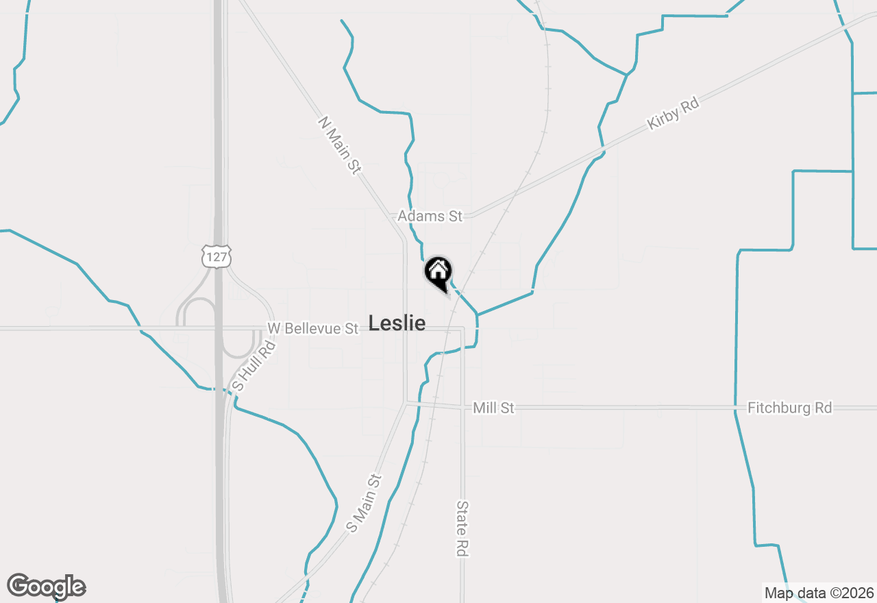 Map of 118 Covert Street, Leslie, MI 49251