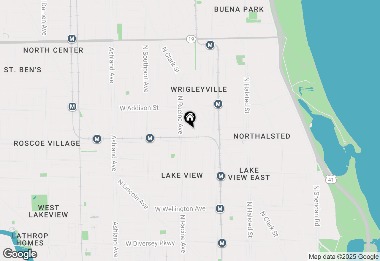 Map of 1122 W Newport Avenue #3H, Chicago, IL 60657