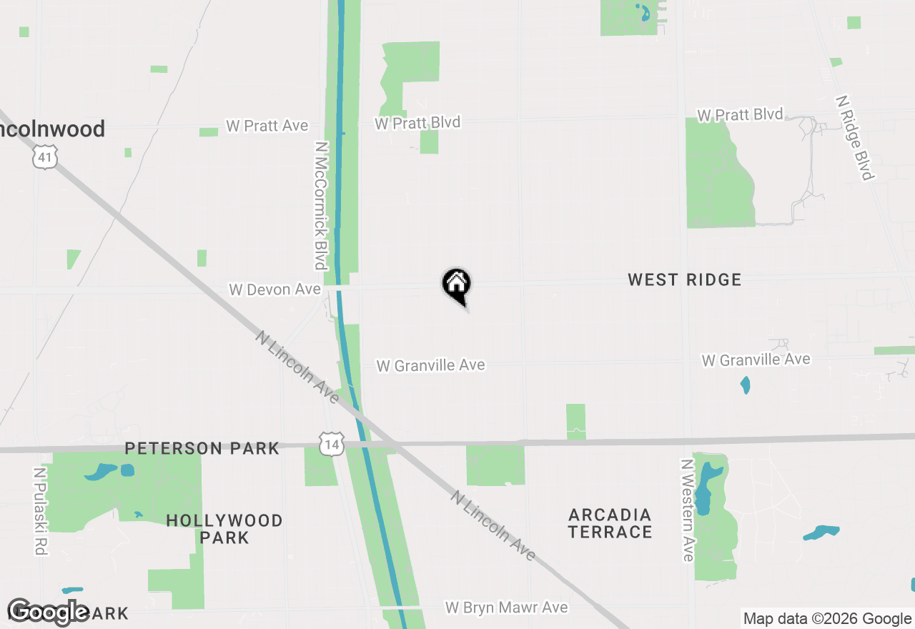 Map of 6312 N Richmond Street #2B, Chicago, IL 60659