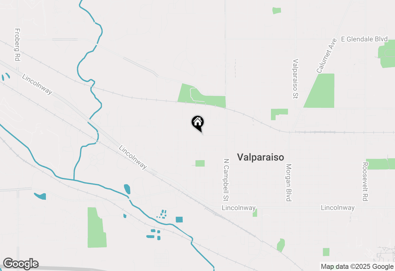 Map of 607 Madison Street, Valparaiso, IN 46385