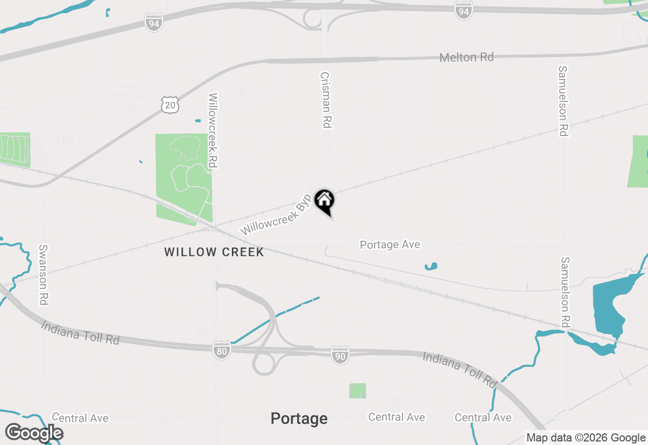 Map of 2198 Crisman Road, Portage, IN 46368