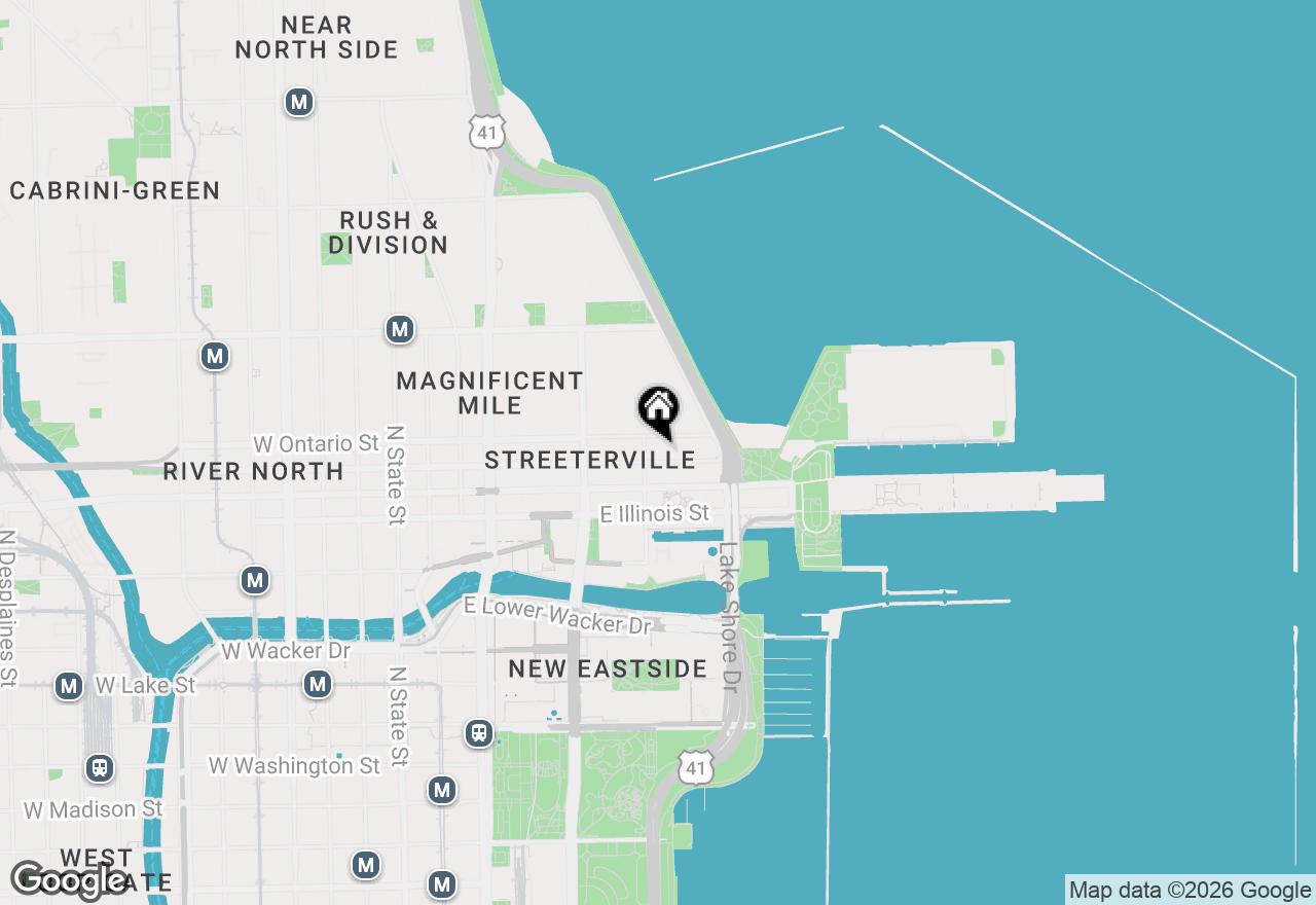 Map of 400 E Ohio Street #4402, Chicago, IL 60611