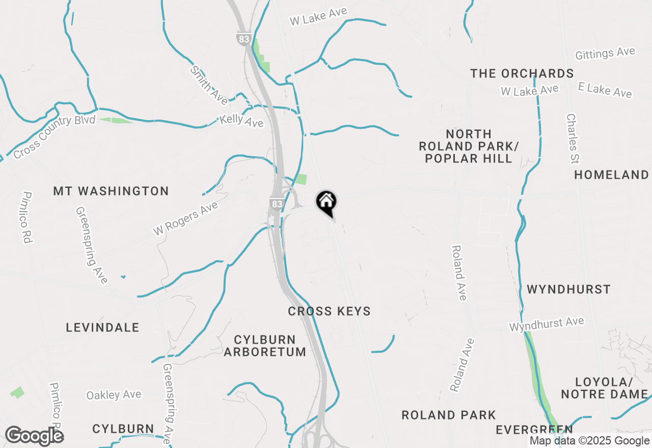 Map of 110 Cross Keys Road #F, Baltimore, MD 21210