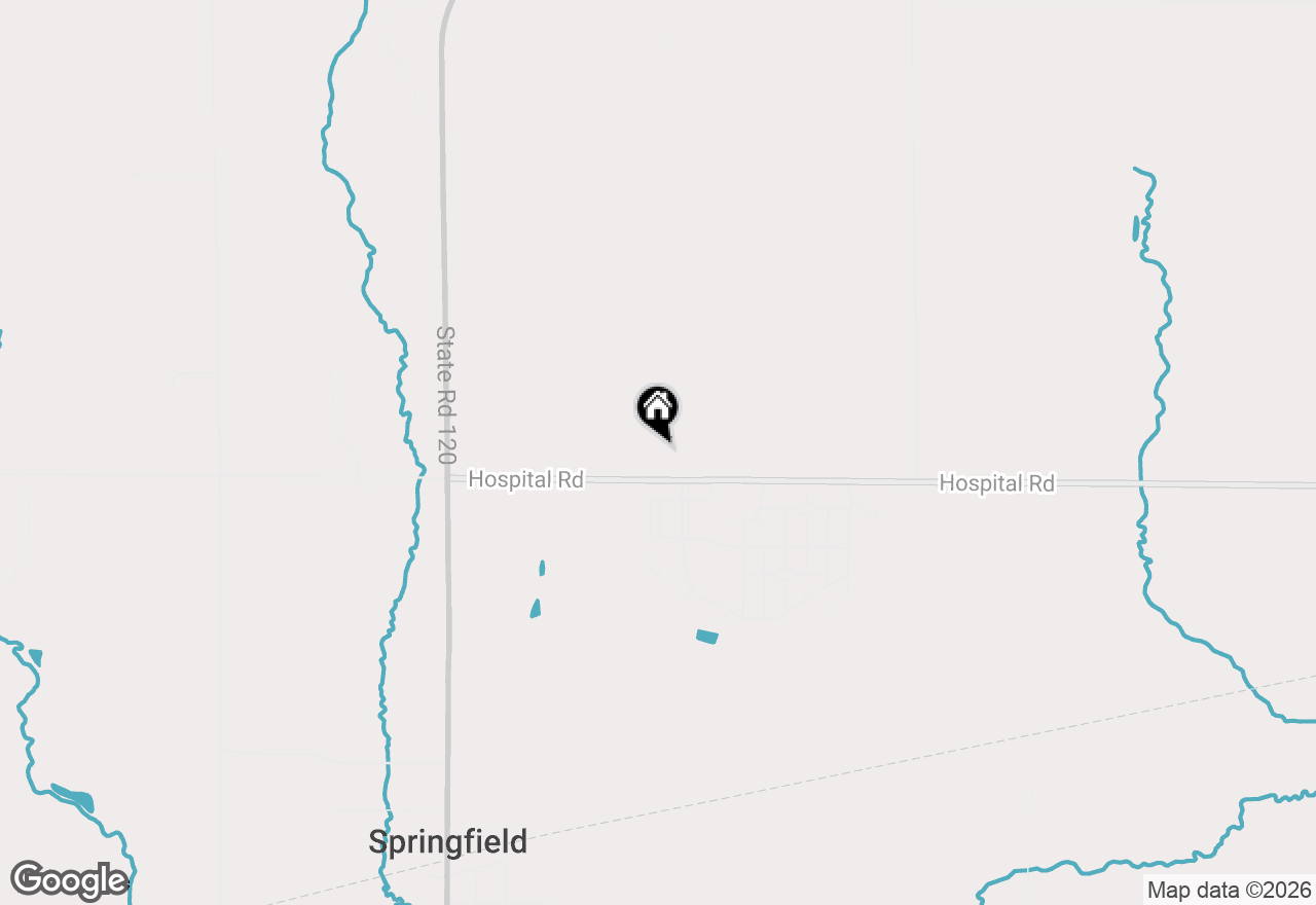 Map of 7164 Hospital Rd, Burlington, WI 53105