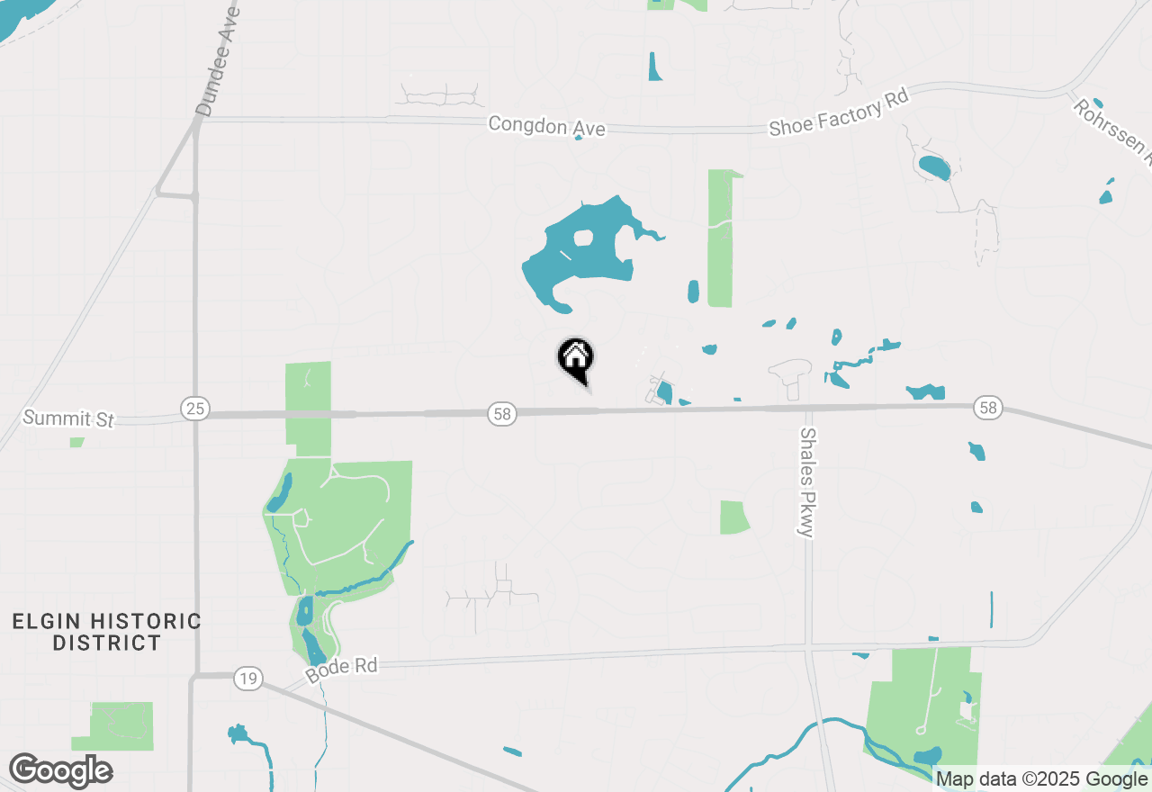 Map of 1087 Huntwyck Court, Elgin, IL 60120