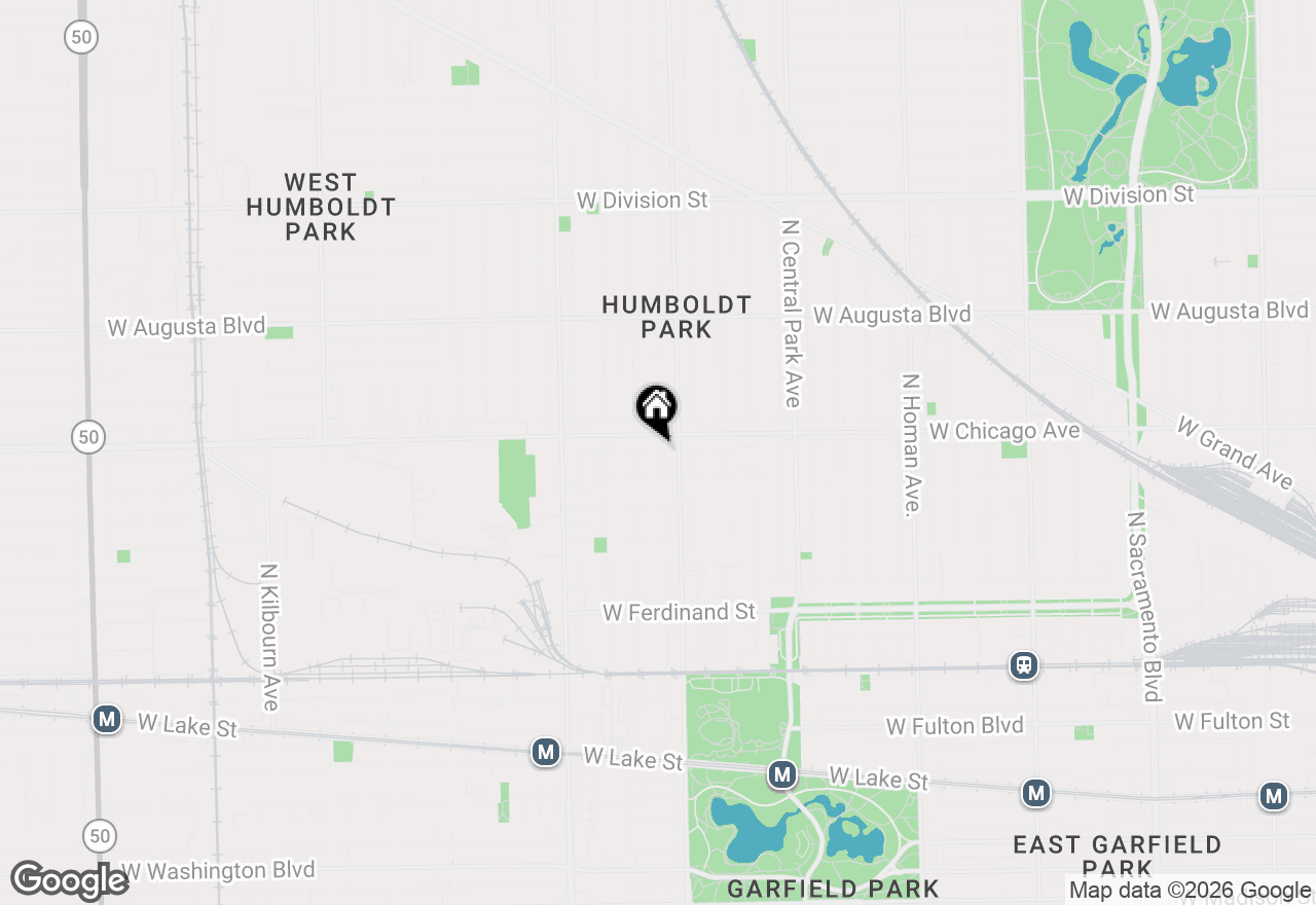 Map of 743 N Avers Avenue, Chicago, IL 60651