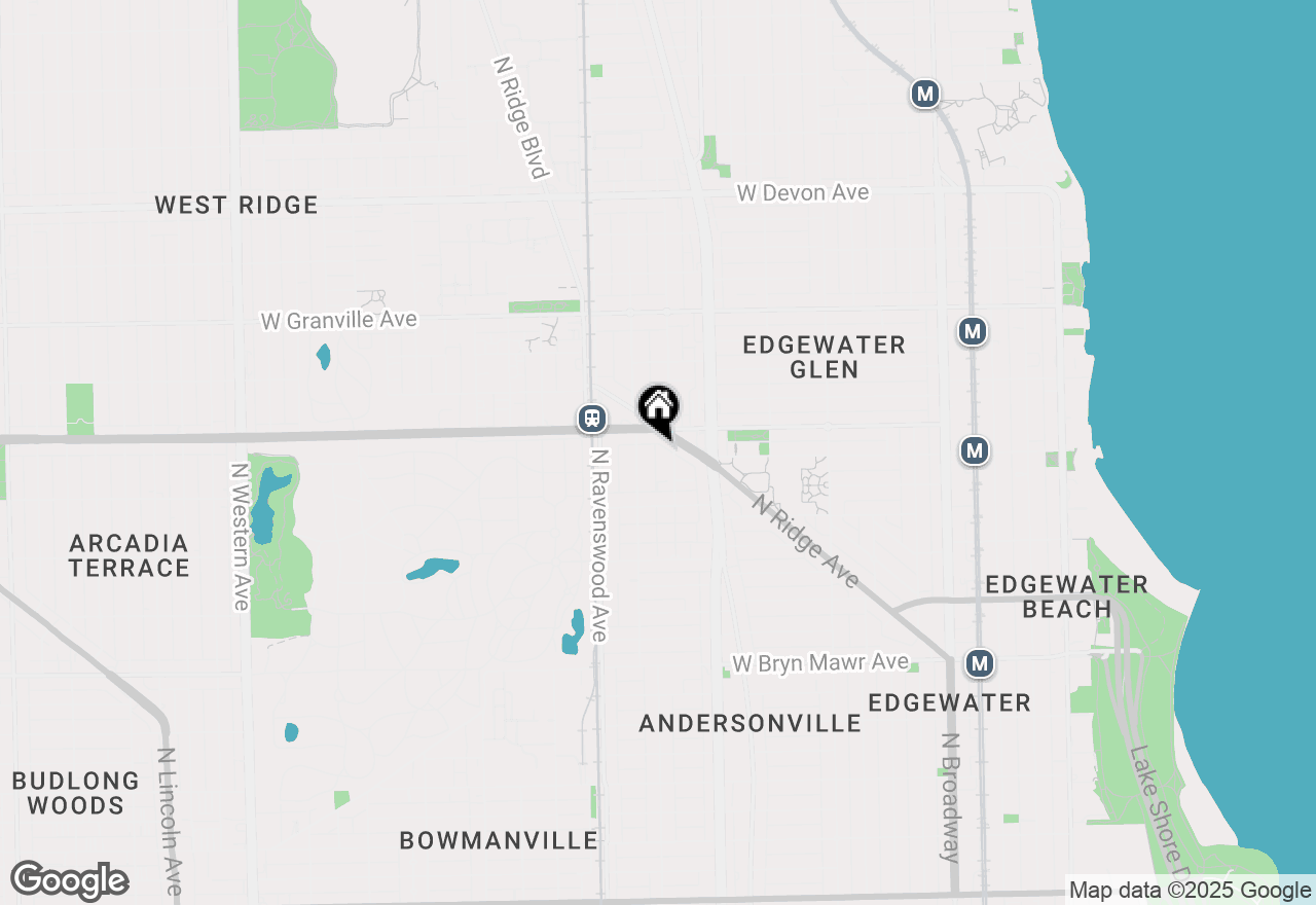 Map of 5954 N Paulina Street, Chicago, IL 60660
