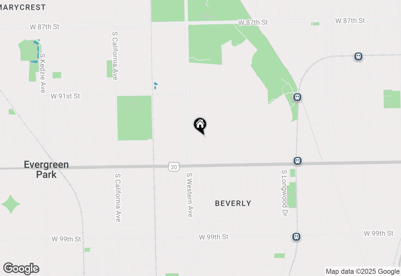 Map of 9327 S Claremont Avenue, Chicago, IL 60643