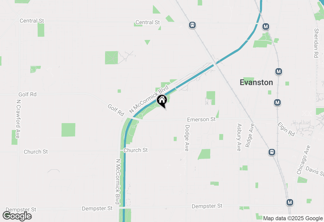 Map of 1931 Hartrey Avenue #GDN, Evanston, IL 60201