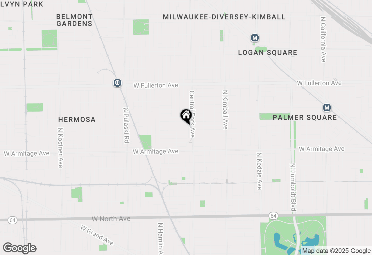 Map of 3625 W Shakespeare Avenue #3, Chicago, IL 60647