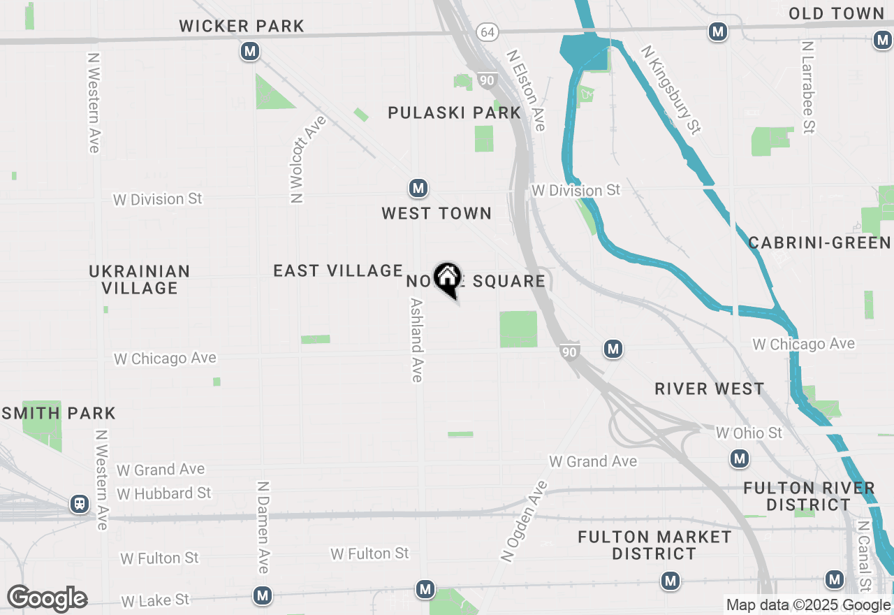 Map of 1516 W Chestnut Street #1, Chicago, IL 60642