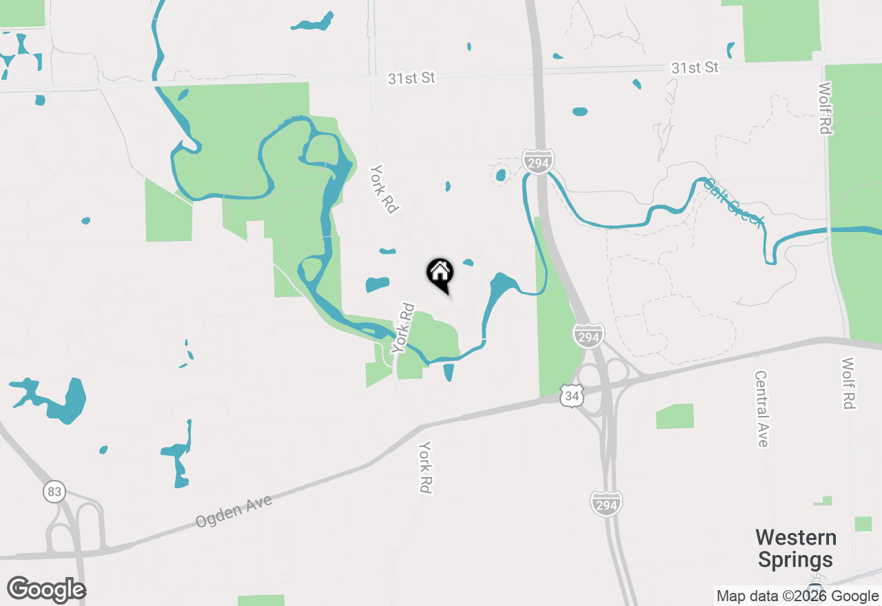 Map of 7 Gateway Lane, Oak Brook, IL 60523