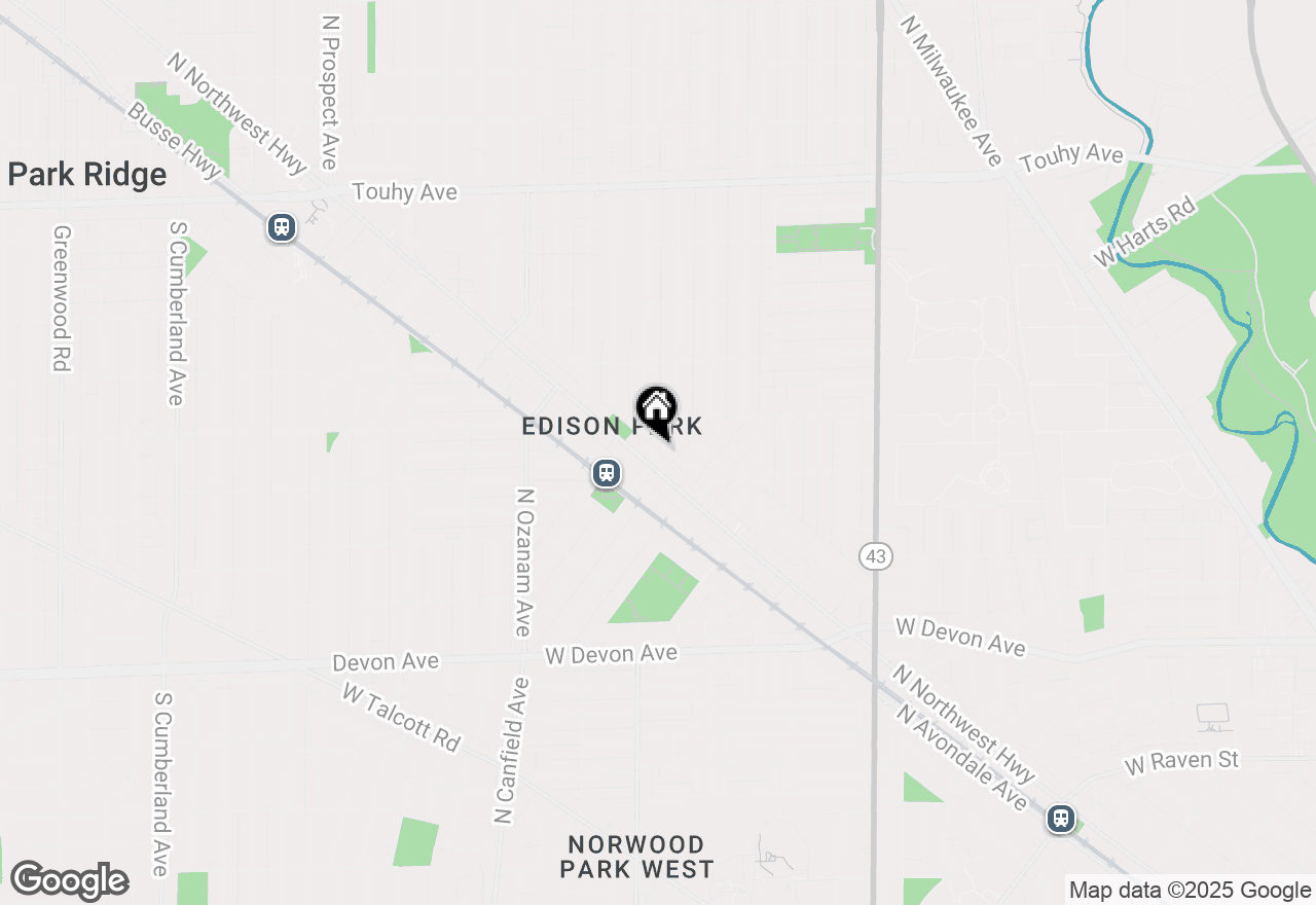 Map of 6710 N Oliphant Avenue #G, Chicago, IL 60631