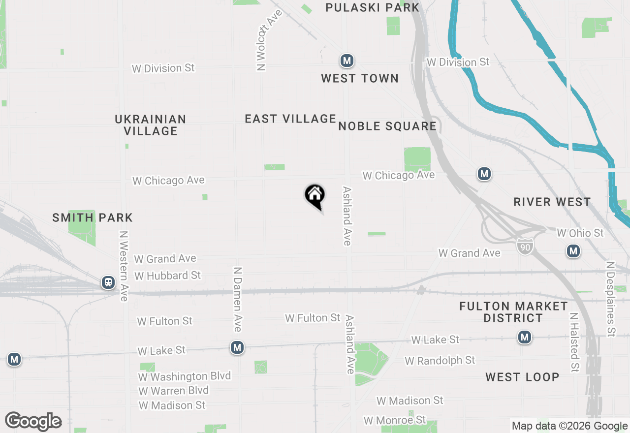 Map of 1710 W Erie Street #301, Chicago, IL 60622