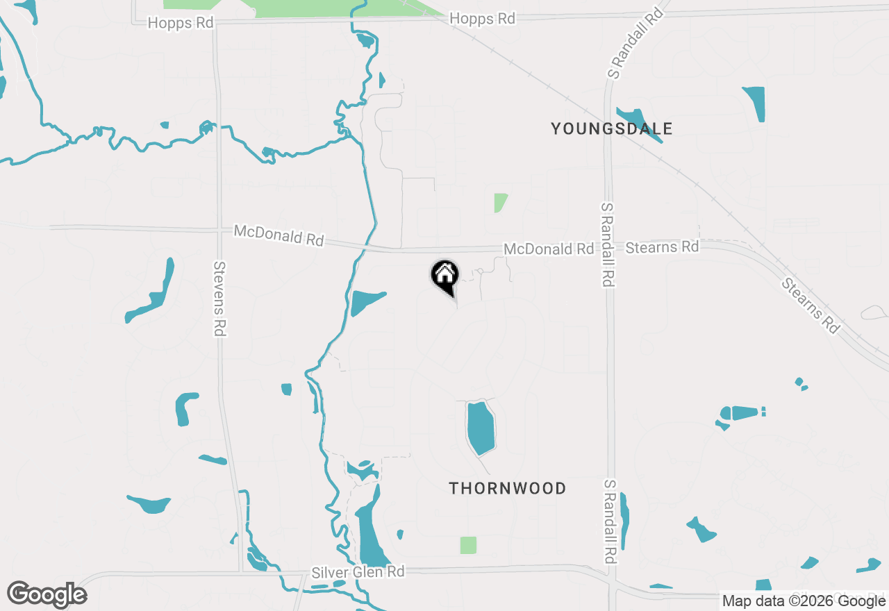Map of 630 Thornwood Way, South Elgin, IL 60177