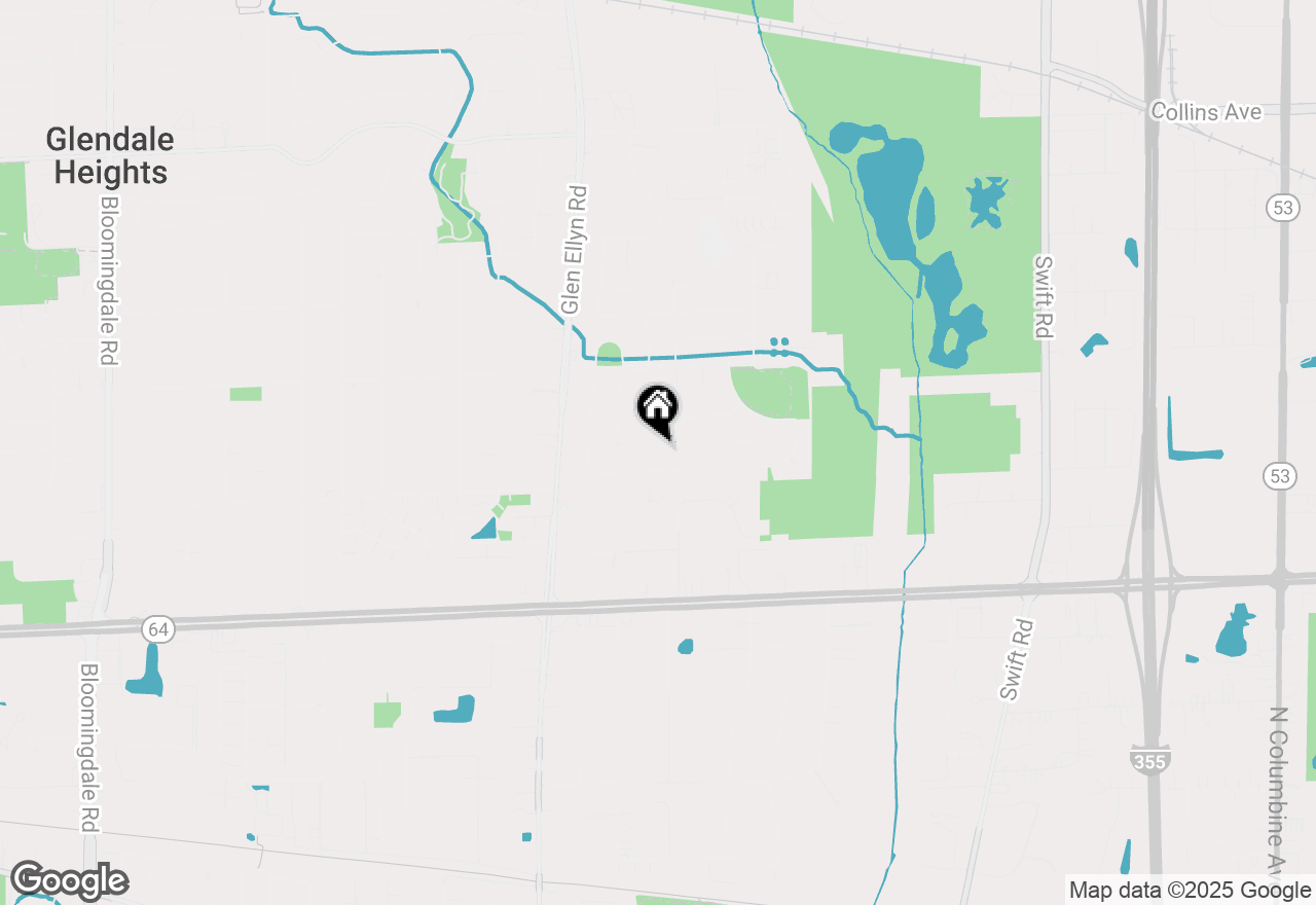 Map of 669 Leslie Lane, Glendale Heights, IL 60139