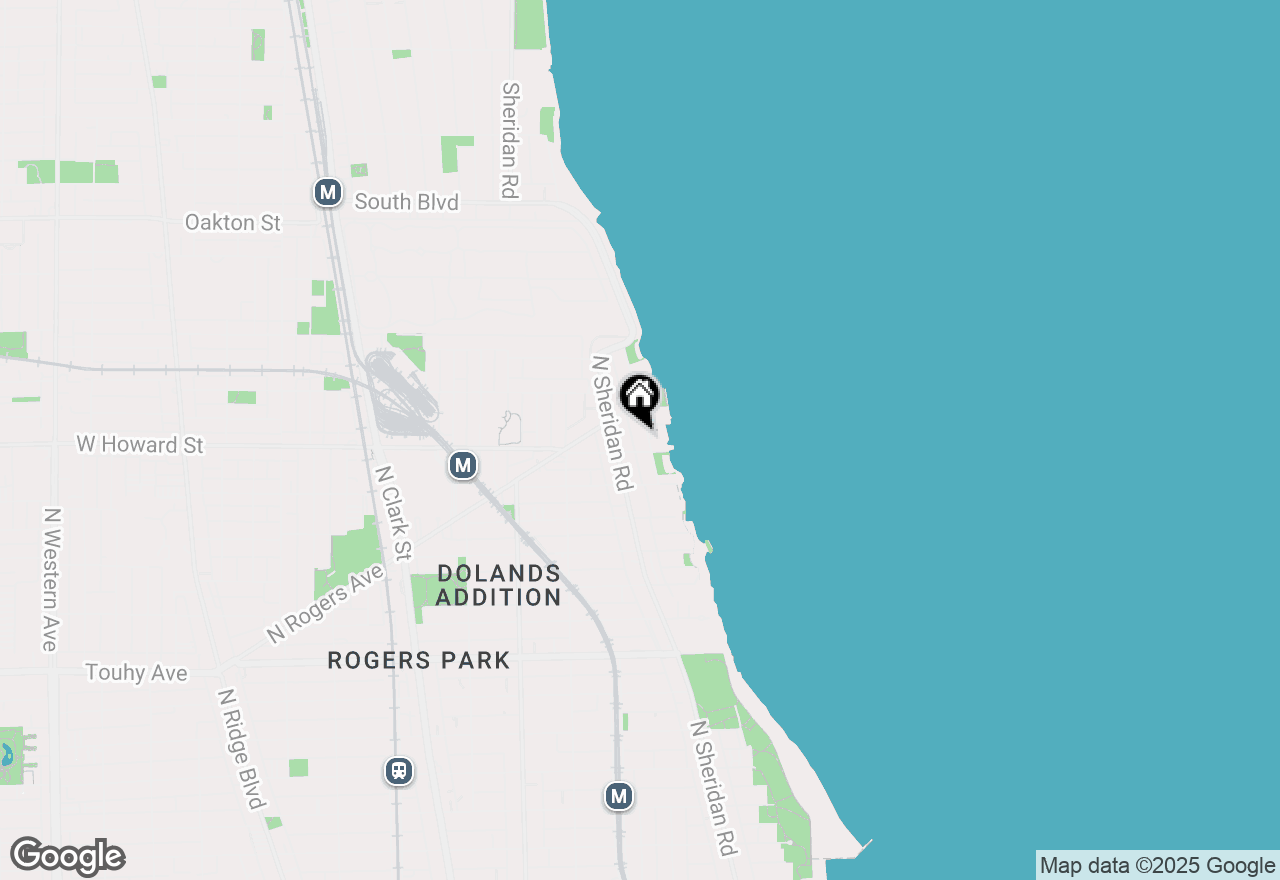 Map of 7612 N Eastlake Terrace #3N, Chicago, IL 60626