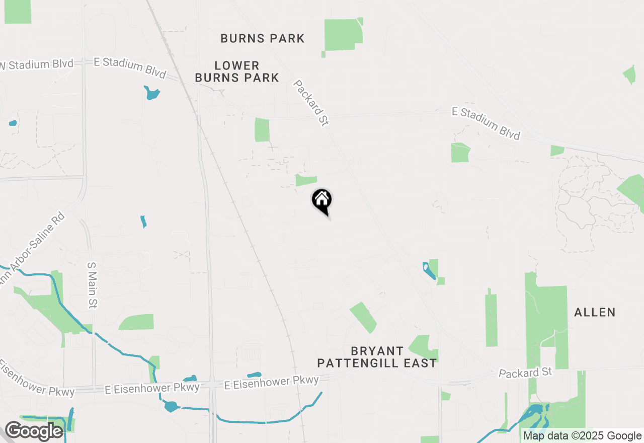 Map of 1436 Rosewood Street, Ann Arbor, MI 48104