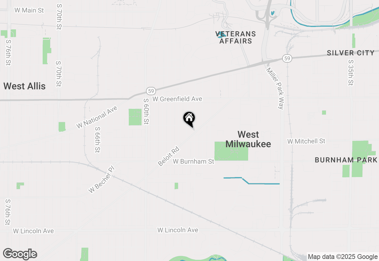 Map of 1624 S 55th St, West Milwaukee, WI 53214