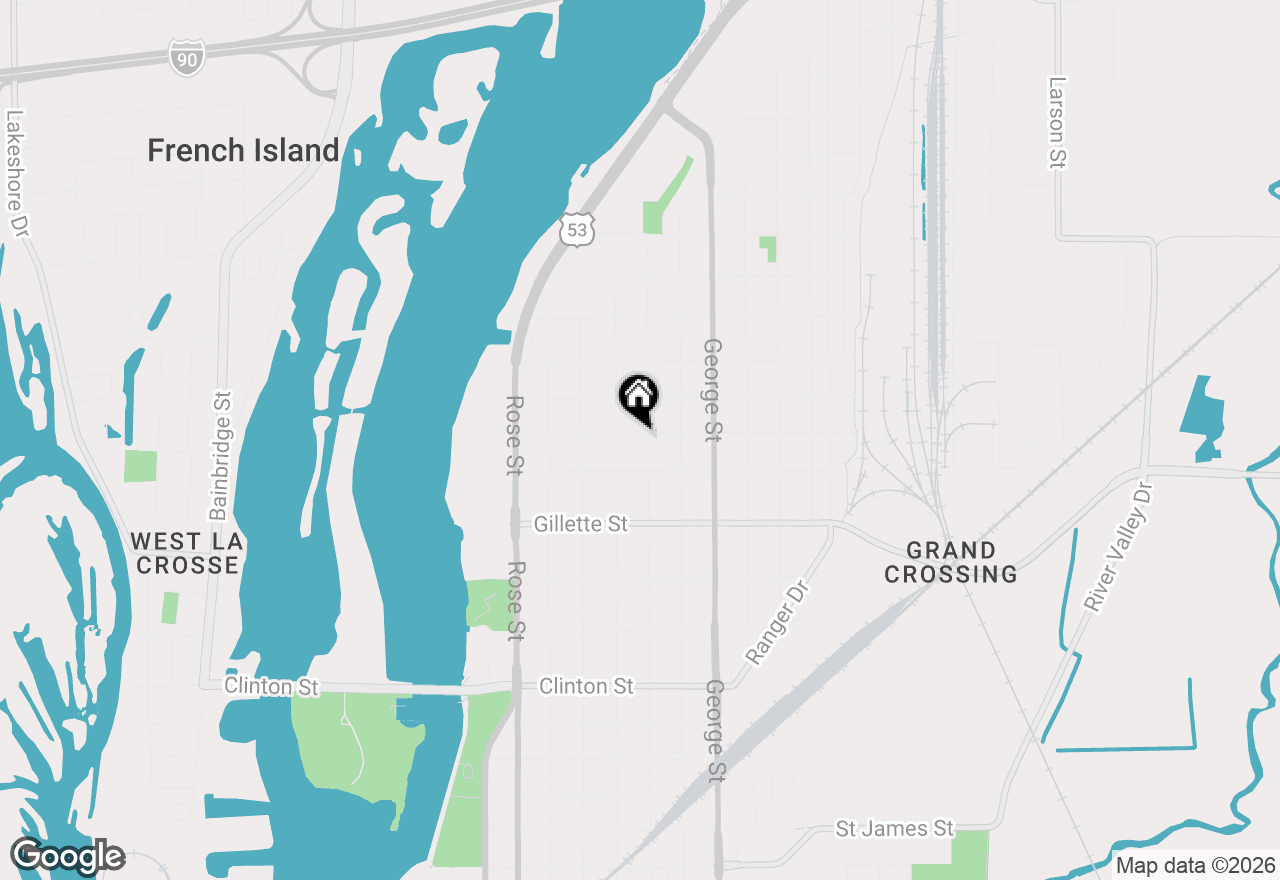 Map of 1733 Charles St, La Crosse, WI 54603