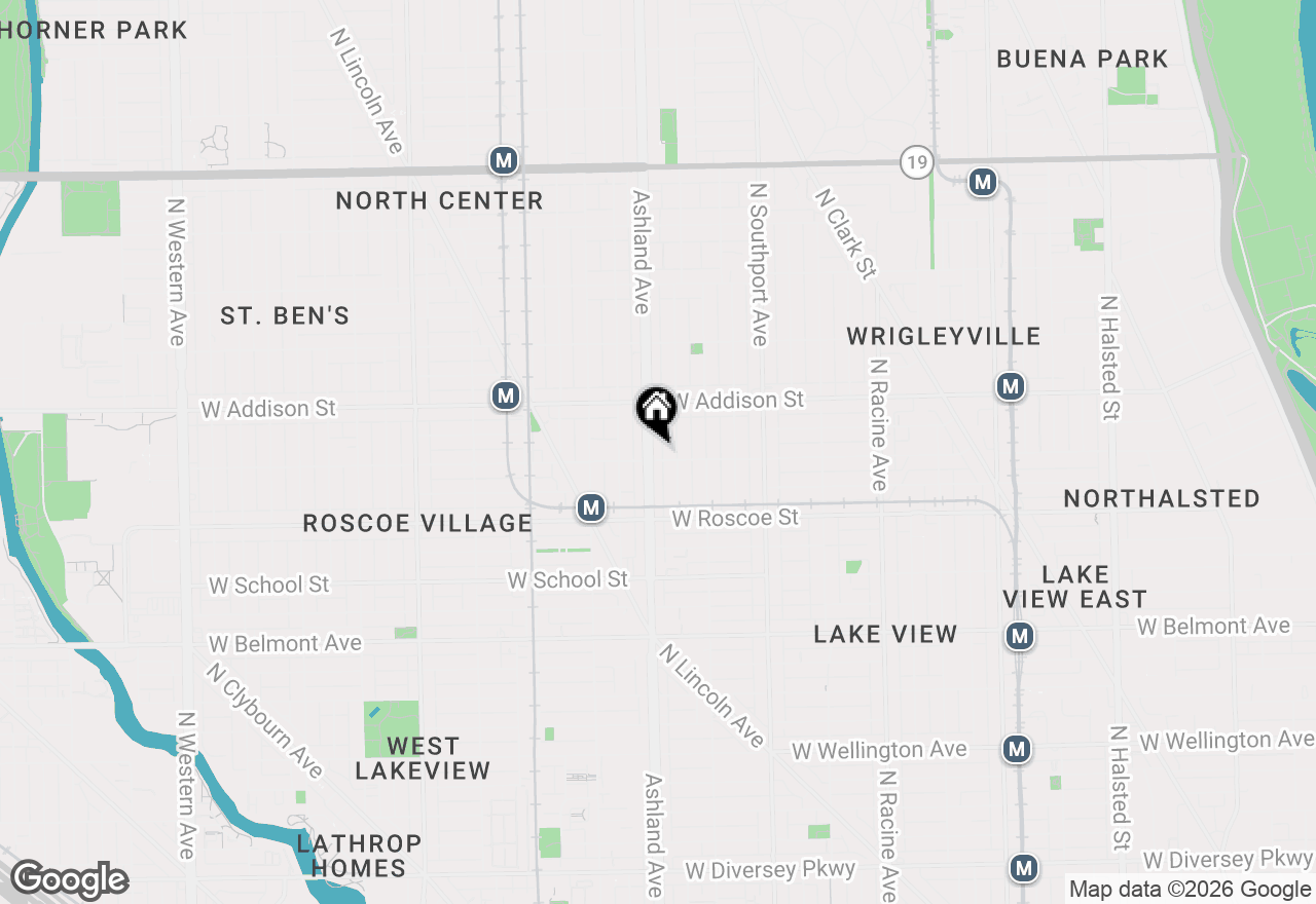 Map of 3505 N Ashland Avenue #B, Chicago, IL 60657