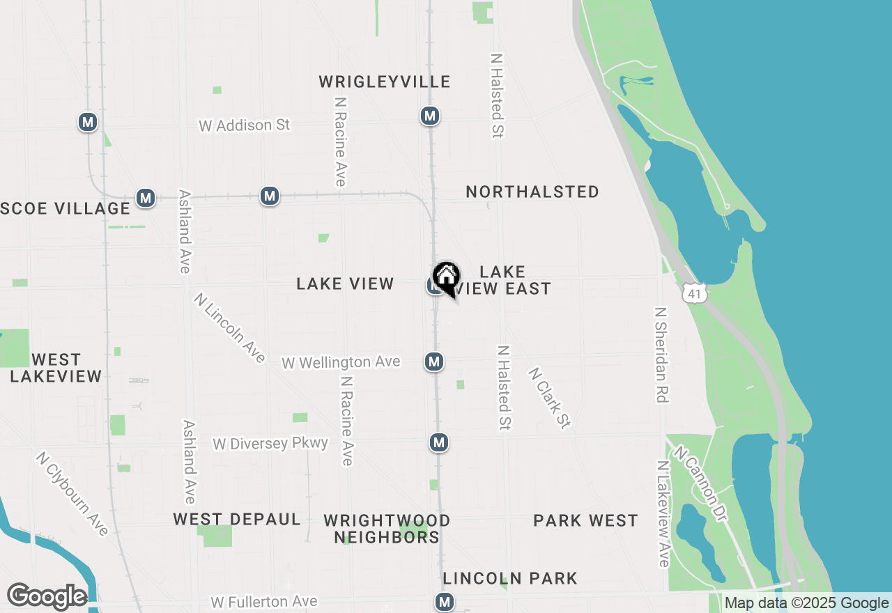 Map of 923 W Fletcher Street #1, Chicago, IL 60657