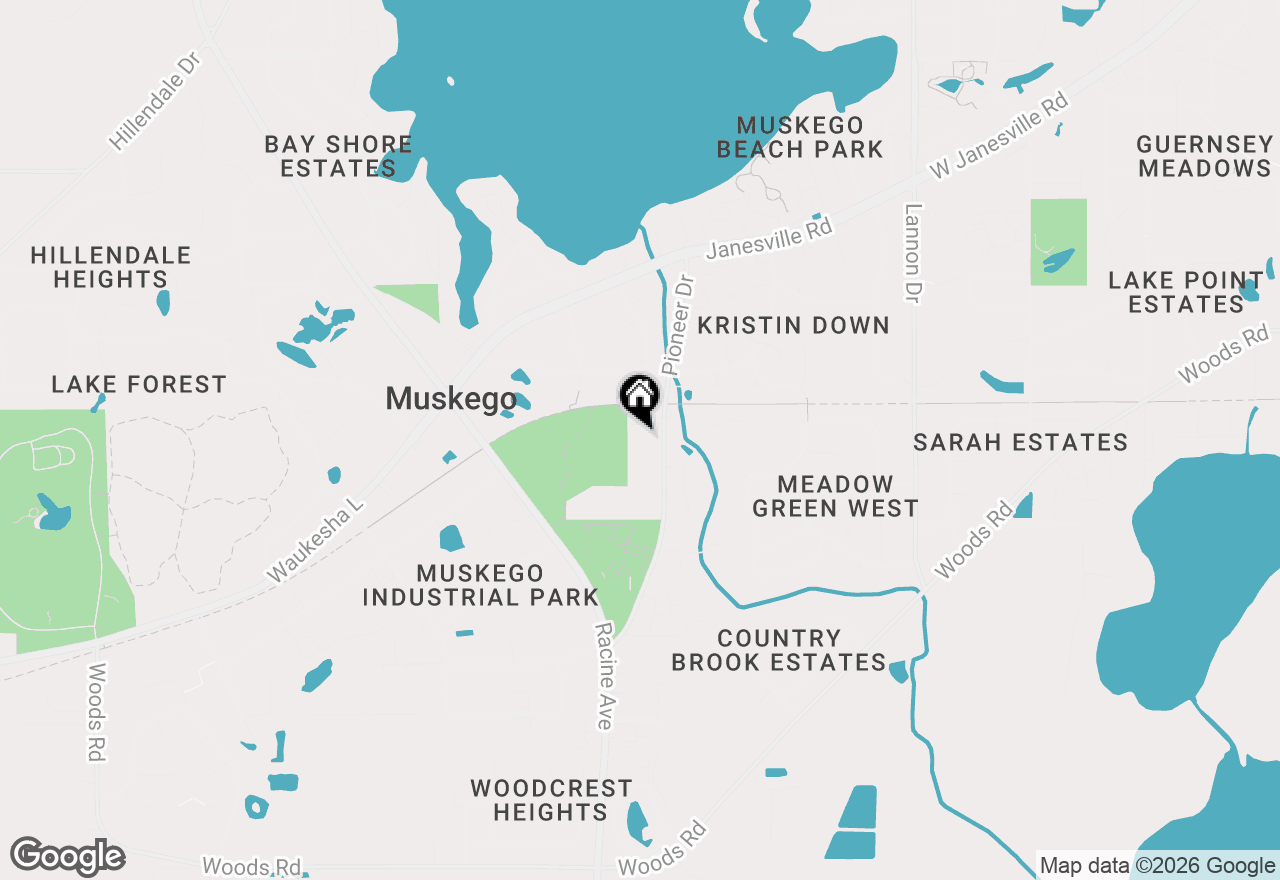 Map of S79W18155 W Tower Dr, Muskego, WI 53150